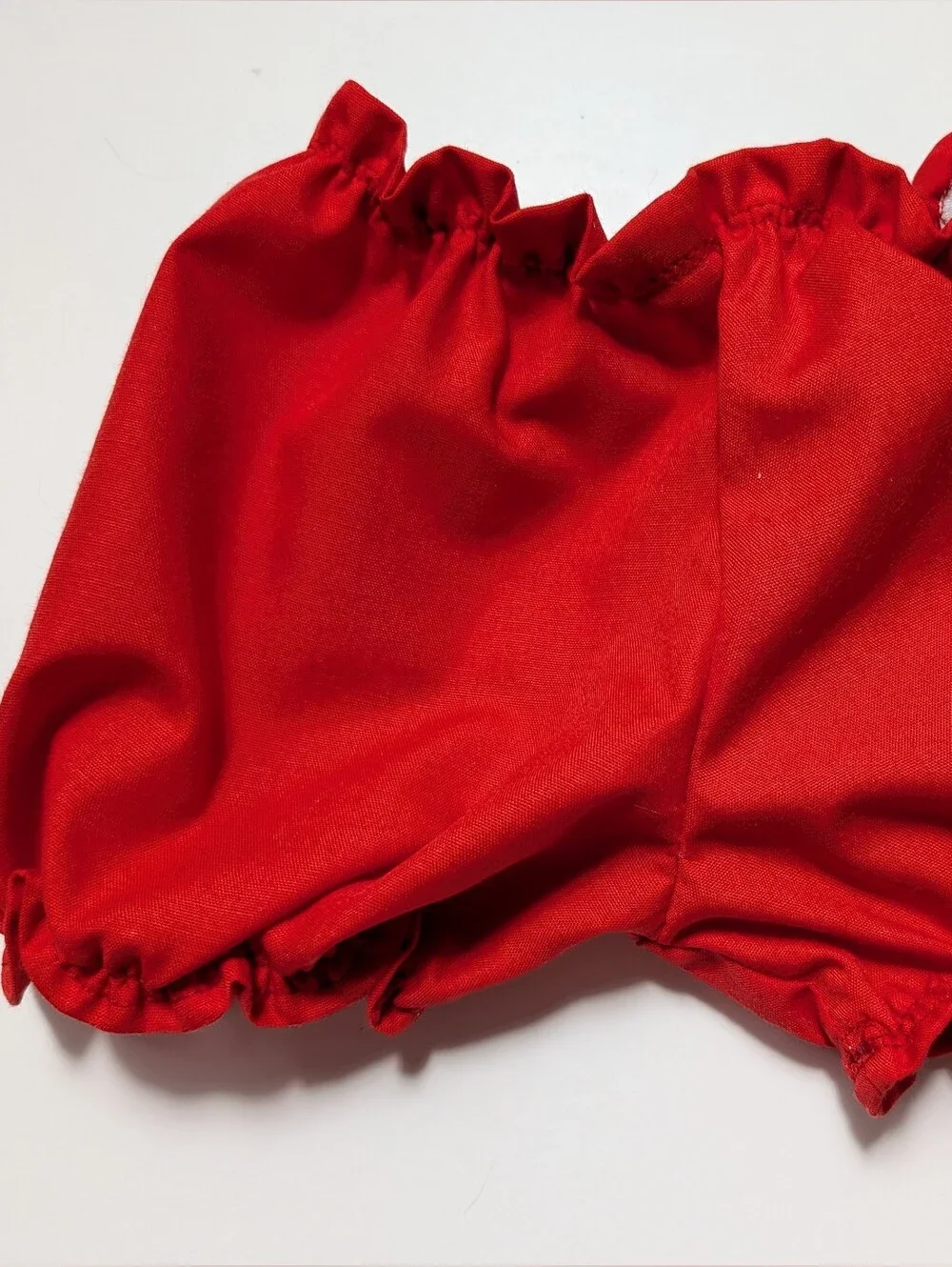Vtg Cabbage Patch Kids Doll Red Shoulder Tie Dress 3K CPK & New Bloomers